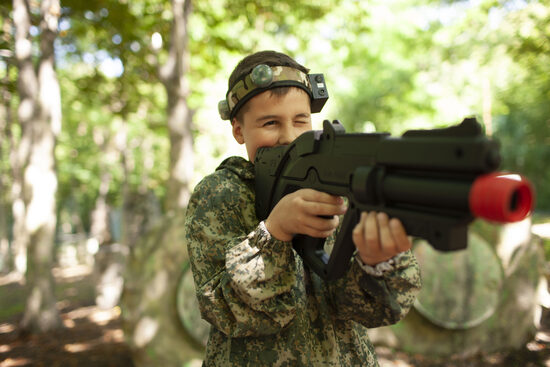 Atvērtā lāzertaga spēle - biļete bērniem (2h)